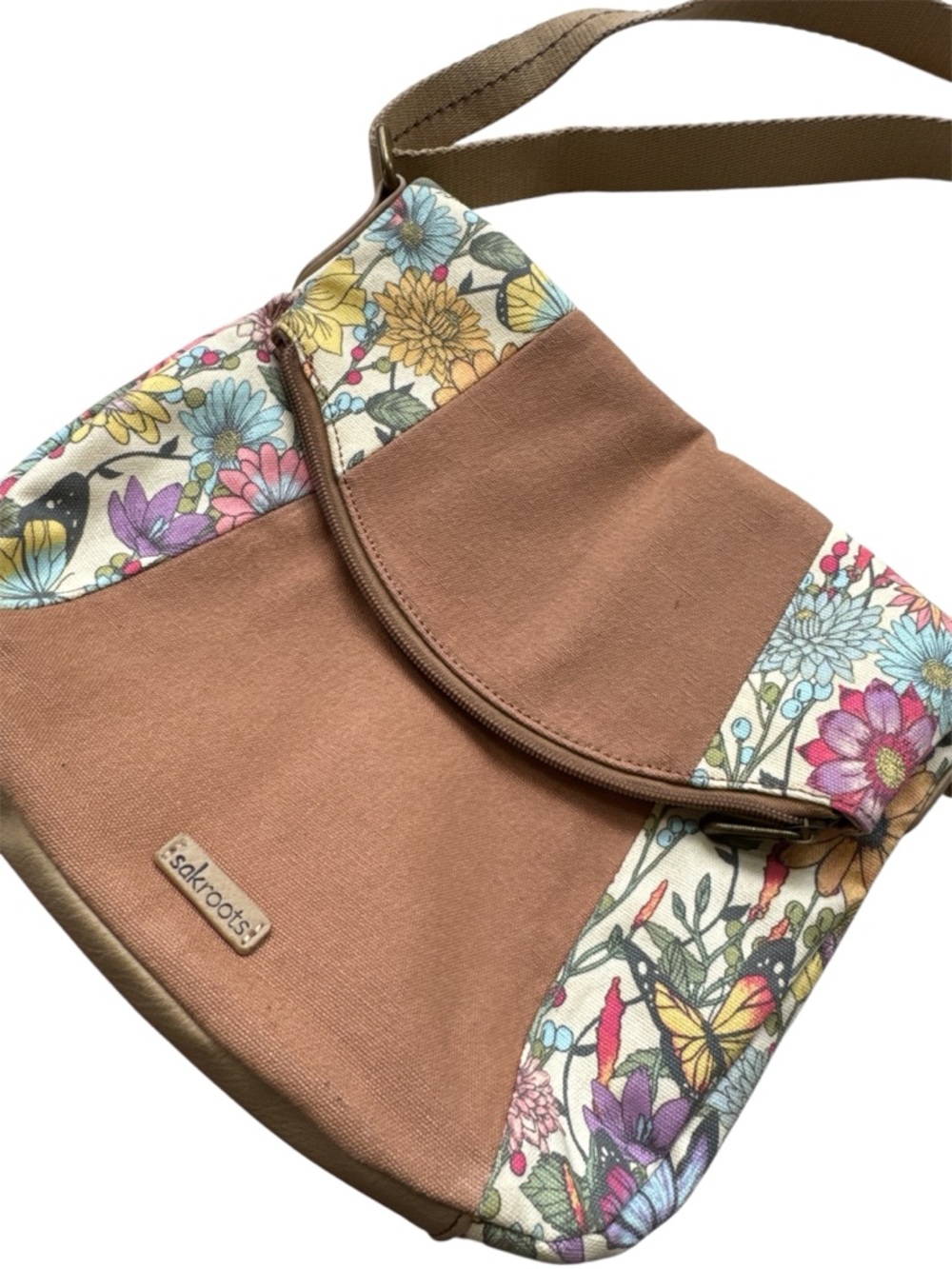 Sakroots Women's Foldover Crossbody Bag Cotton Canvas - Picture 2 of 8